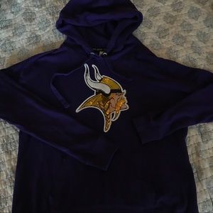VS Pink NFL Minnesota Vikings Jersey Hoodie